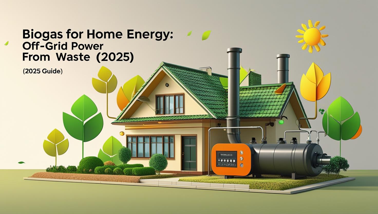 Biogas for Home Energy: Off-Grid Power from Waste